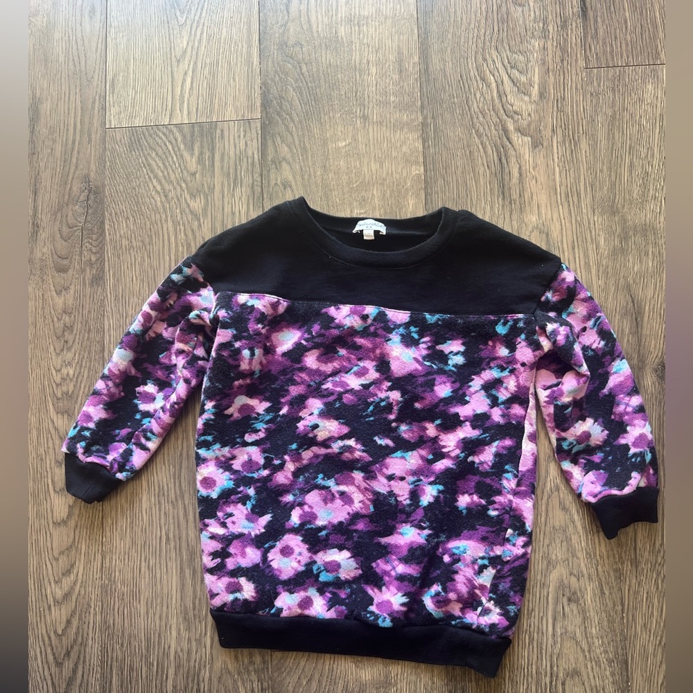 Splendid Purple and Black Sweatshirt - Size 4/5